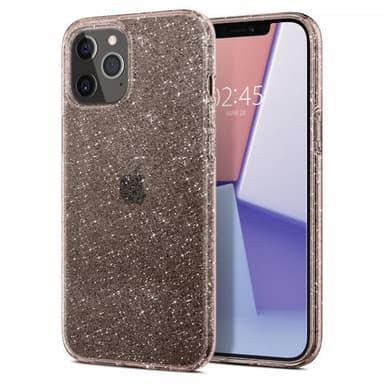 Spigen iPhone 12/iPhone 12 Pro Cover Liquid Crystal Glitter Rose Quartz