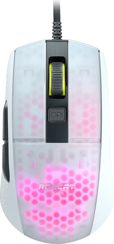Roccat Burst Pro Optical RGB AIMO gaming mus (hvid)