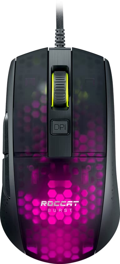 Roccat Burst Pro Optical RGB AIMO gaming mus (sort)