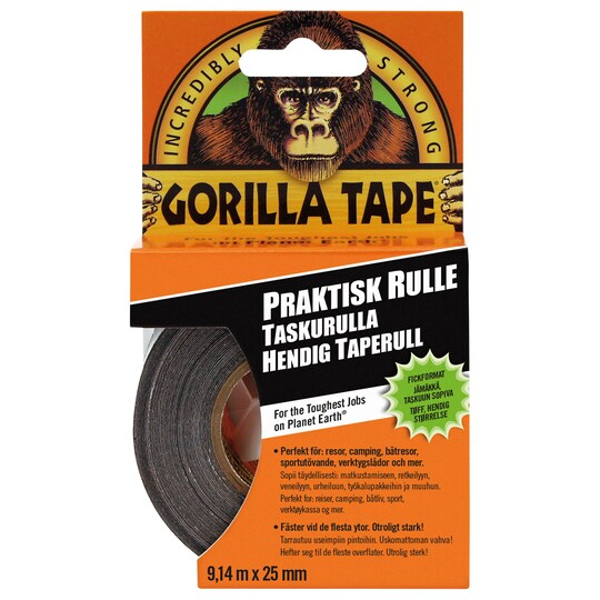 Gorilla Glue tape i praktisk rulle, 914 cm × 25 mm