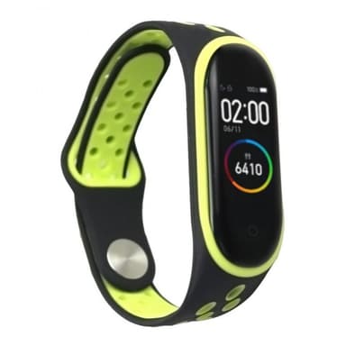 EBN Armbånd Xiaomi Mi Band 3/4 - Sort / Grøn