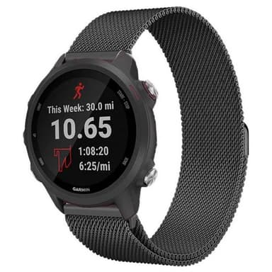 Milanese armbånd GARMIN Forerunner 245/245 Music - Sort
