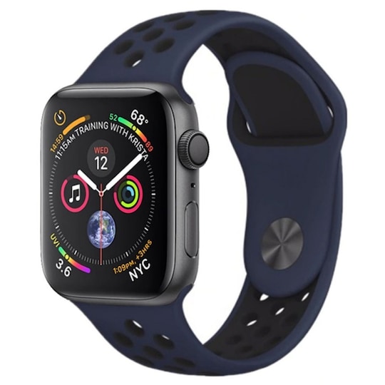 EBN Sport Armbånd Apple Watch 4 (44) - Blå / Sort