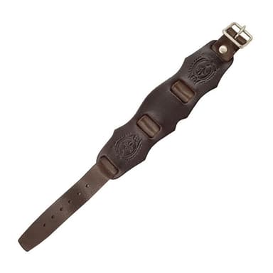 Svenskfremstillet CUFF læderarmbånd  - brun