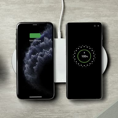 Belkin Boost Charge Qi dual trådløs oplader 10W (hvid)
