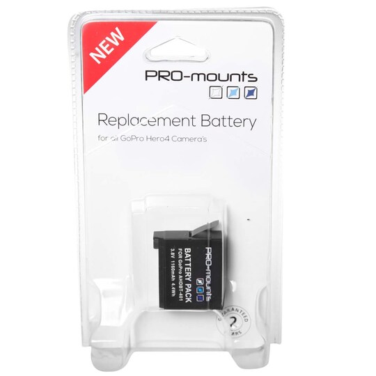 Pro-Mounts batteri til GoPro HERO4