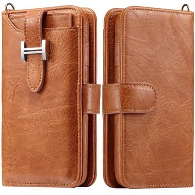 Multi Wallet 3i1 9-kort Apple iPhone XR (6,1 ")  - brun