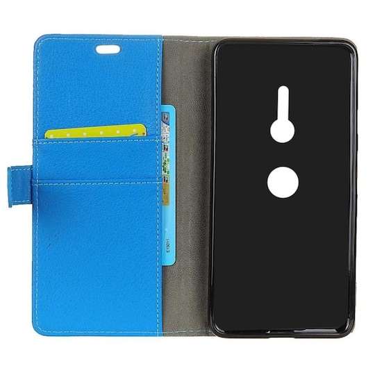 Wallet 2-kort til Sony Xperia XZ2 (H8266)  - blå