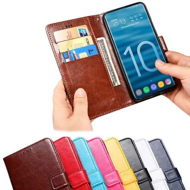 Mobil tegnebog 3 kort Samsung Galaxy S10 (SM-G973F)  - rød