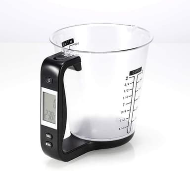 Digital målekande med temperaturmåling (600 ml)