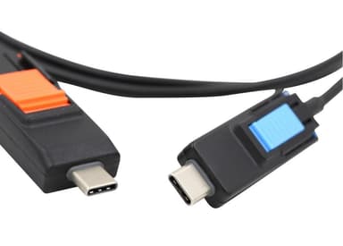 USB + USB-C til Micro USB + USB-C kabel - 1m