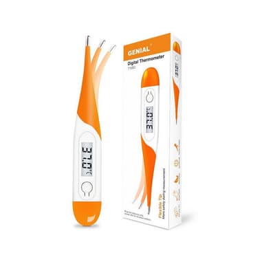 Digital febertermometer Orange / Hvid