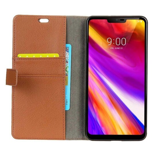 Wallet 2-kort til LG G7 ThinQ (G710EM)  - brun