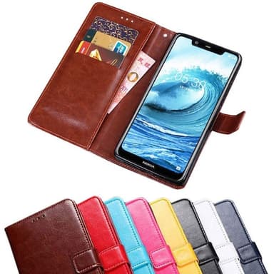 Wallet 3-kort til Nokia 5.1 Plus (TA-1109)  - mørk