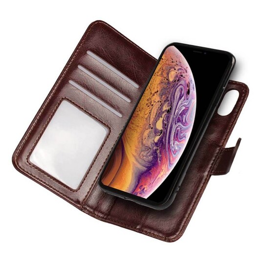MOVE Wallet 2i1 Apple iPhone XS Max (6,5 ")  - Mørkebrun