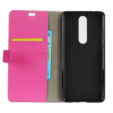 Wallet 2-kort til Nokia 5.1 2018 (TA-1075)  - lyserød