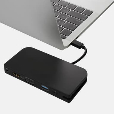 USB-C til VGA / HDMI Multiport Adapter Hub Dock