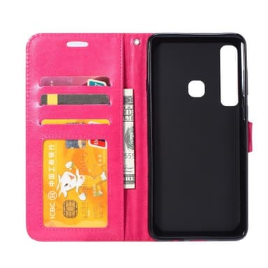 Wallet 3-kort til Samsung Galaxy A9 2018 (SM-A920F)  - lyserød