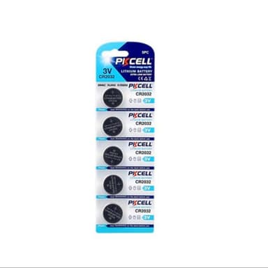 PKCELL knapcellebatteri CR2032 lithium 3V 5-pak