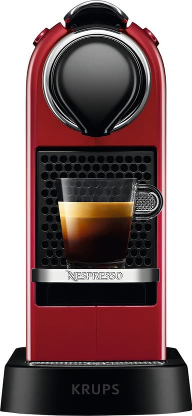 NESPRESSOÂ® CitiZ kaffemaskine fra Krups, Rød