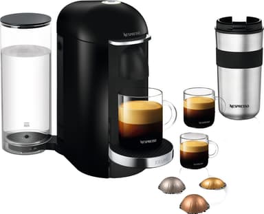 NESPRESSO® VertuoPlus-kaffemaskine fra Krups, Sort