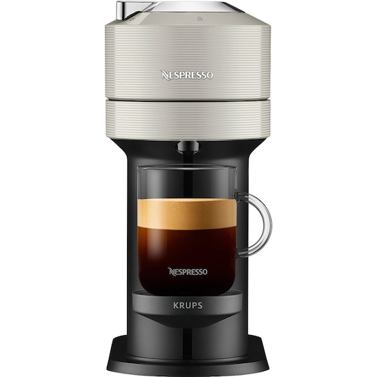 NESPRESSO® Vertuo Next kaffemaskine fra Krups, Lys grå
