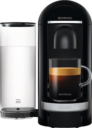 Nespresso VertuoPlus-kaffemaskine fra Krups, Black