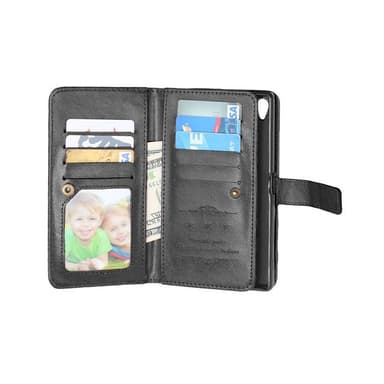 Dobbelt Flip Flexi 9-kort Sony Xperia X (F5121)  - sort