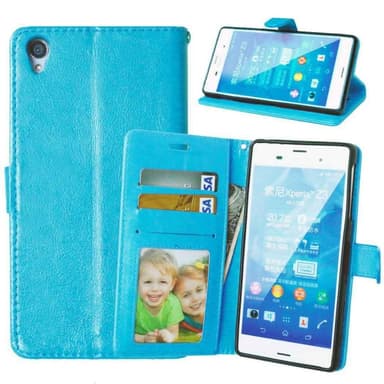 Wallet 3-kort til Sony Xperia Z3 + (E6553)  - Lyseblå
