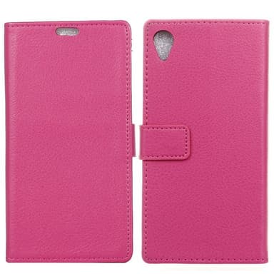 Wallet 2-kort til Sony Xperia X (F5121)  - lyserød