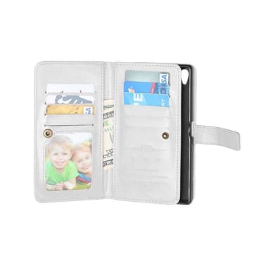 Dobbelt Flip Flexi 9-kort Sony Xperia XA (F3111)  - hvid