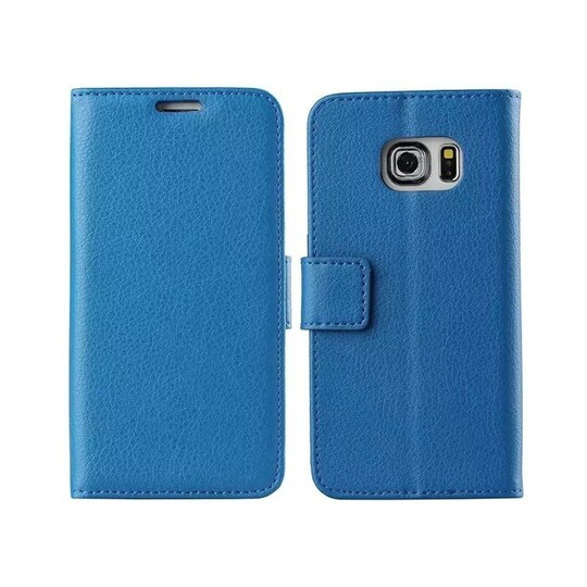 Wallet 2-kort til Samsung Galaxy S6 Edge Plus (SM-G928F)  - blå