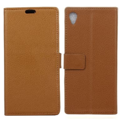 Wallet 2-kort til Sony Xperia X (F5121)  - brun