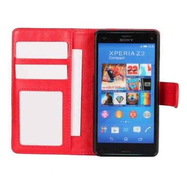 MOVE Wallet 2i1 Sony Xperia Z3 Compact (D5803)  - rød