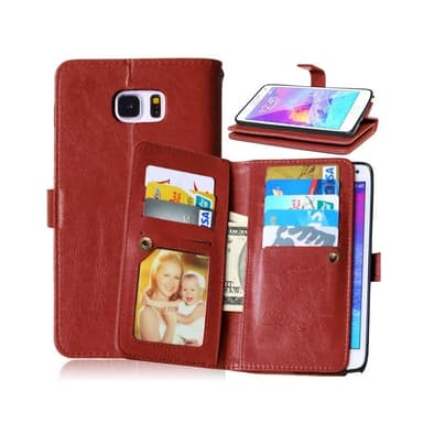 Dobbelt Flip Flexi 9-kort Samsung Galaxy Note 5 (SM-920C)  - brun