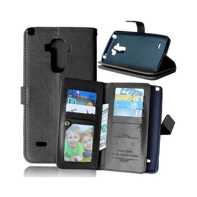 Dobbelt Flip Flexi 9-kort LG G4 Stylus (H635)  - sort