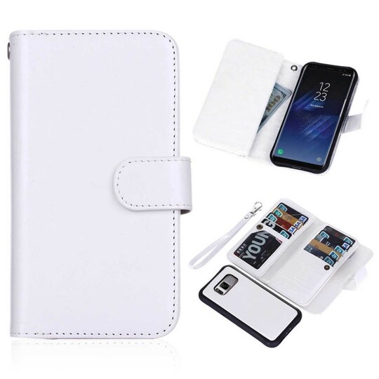 Dobbelt Wallet 2i1 Samsung Galaxy S8 (SM-G950F)  - hvid