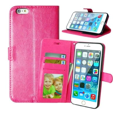 Wallet 3-kort til Apple iPhone 6Plus / 6S Plus  - lyserød
