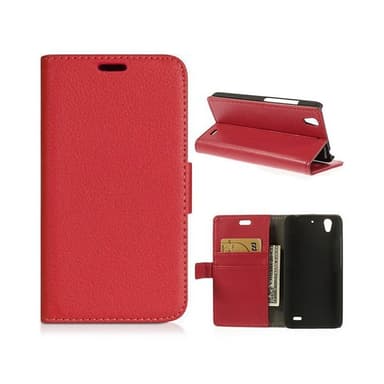Wallet 2-kort til Huawei Ascend G630  - rød