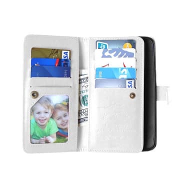 Dobbelt Flip Flexi 9-kort Motorola Moto X Play (XT1563)  - hvid