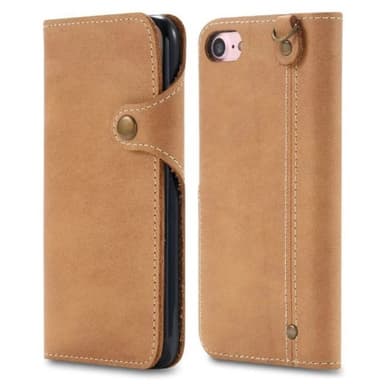 Retro Wallet læder Apple iPhone 6 +, 6S Plus - Lysebrun