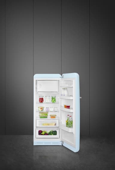 Smeg 50 s style køleskab med fryser FAB28RPB5 (pastelblå)