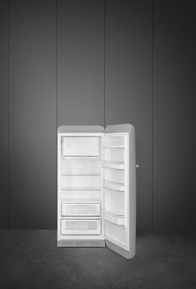 Smeg 50's style køleskab med fryser FAB28RSV5 (sølv)