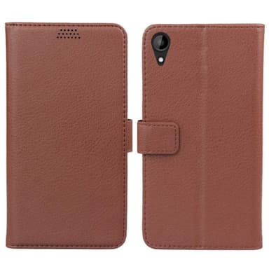 Wallet 2-kort til HTC Desire 825  - brun