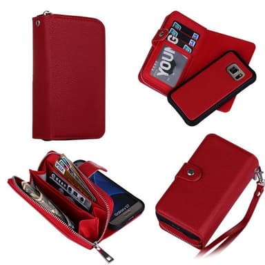 Mobil cover 2i1 Samsung Galaxy S7 (SM-G930F)  - rød