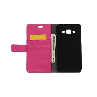 Wallet 2-kort til Samsung Galaxy J2 (SM-J200F)  - lyserød