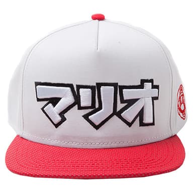 Nintendo japansk Mario snapback cap (rød/hvid)