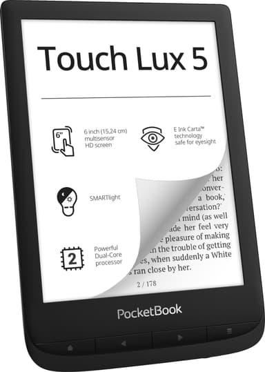 PocketBook Touch Lux 5 e-bog-læser (sort)