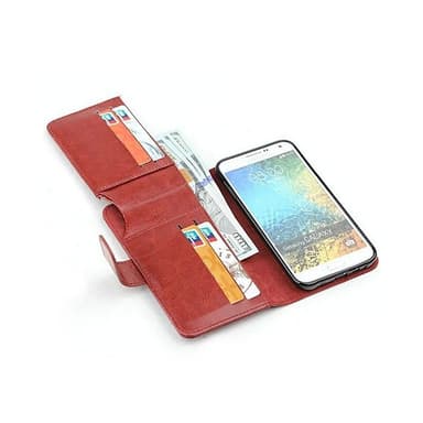 Multi Wallet 7-kort Samsung Galaxy E5 (SM-E500) - brun