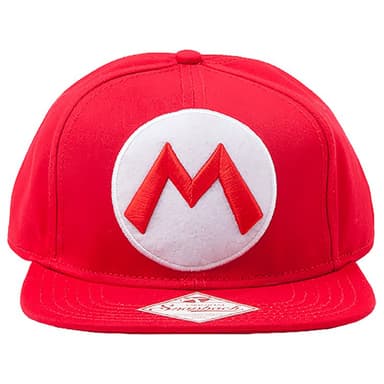 Nintendo Mario logo snapback cap (rød)